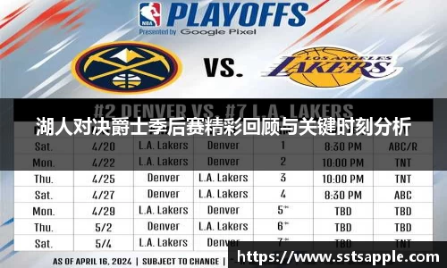 湖人对决爵士季后赛精彩回顾与关键时刻分析